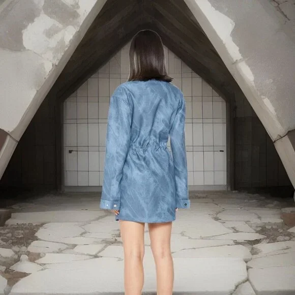 Maniere De Voir Faux Leather Dress - Picture 2 of 4